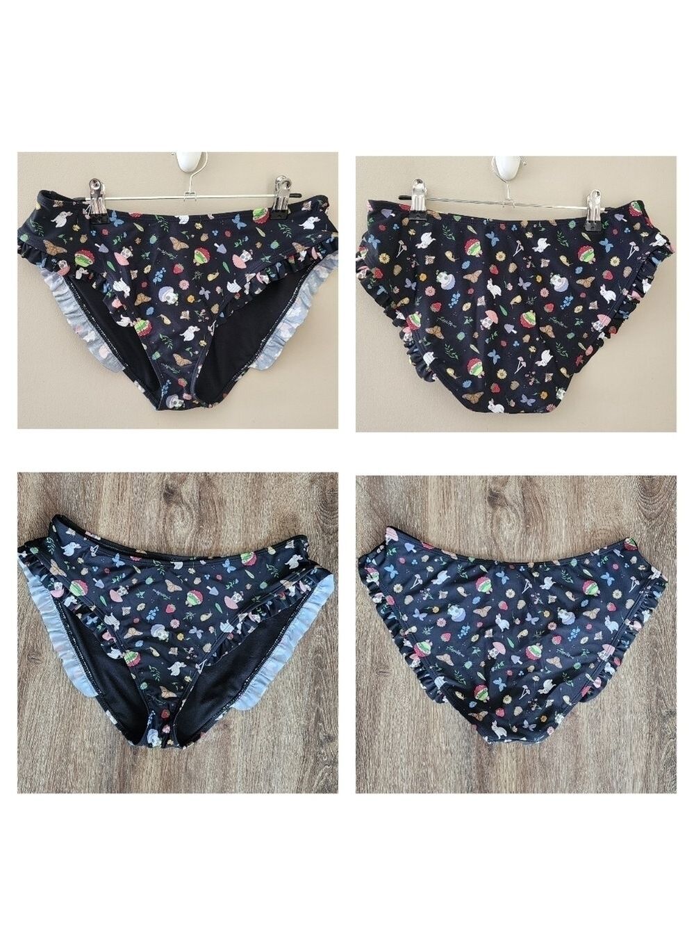 Hot Topic Swim Bottoms Rabbit Mushroom Frog NEW #1623